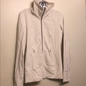 MOVING SALE!!! White Lululemon Zip Up Jacket